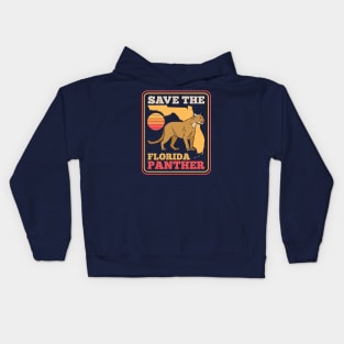 Save The Florida Panther Kids Hoodie